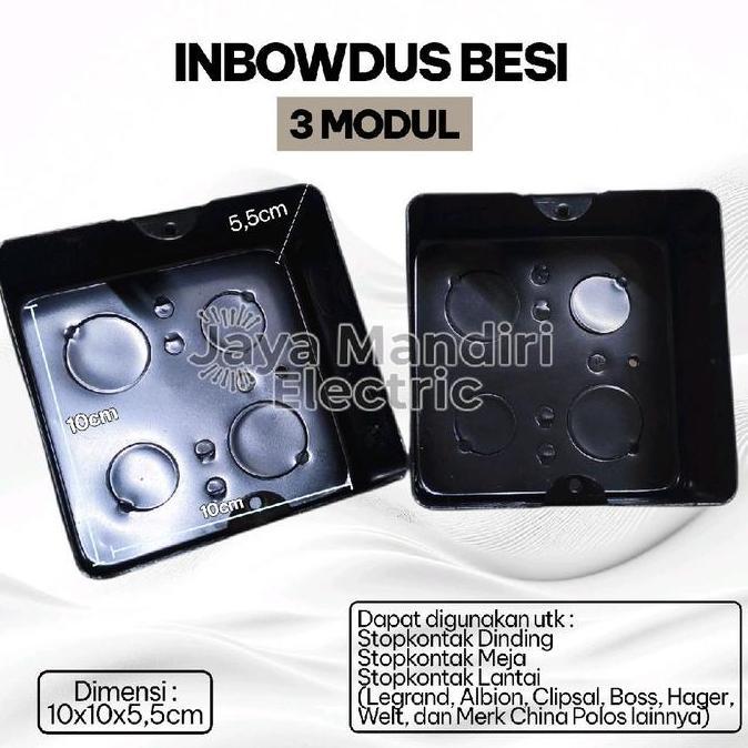 Promo Inbo inbow dos doos dus mangkok stop kontak stopkontak lantai 3 module Diskon
