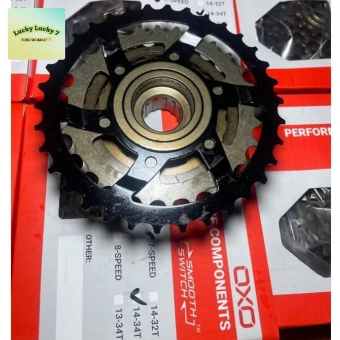 Promo Sproket Sprocket 7 Speed Ulir Oxo Megarange Freewheel 7 Speed Ulir Cod