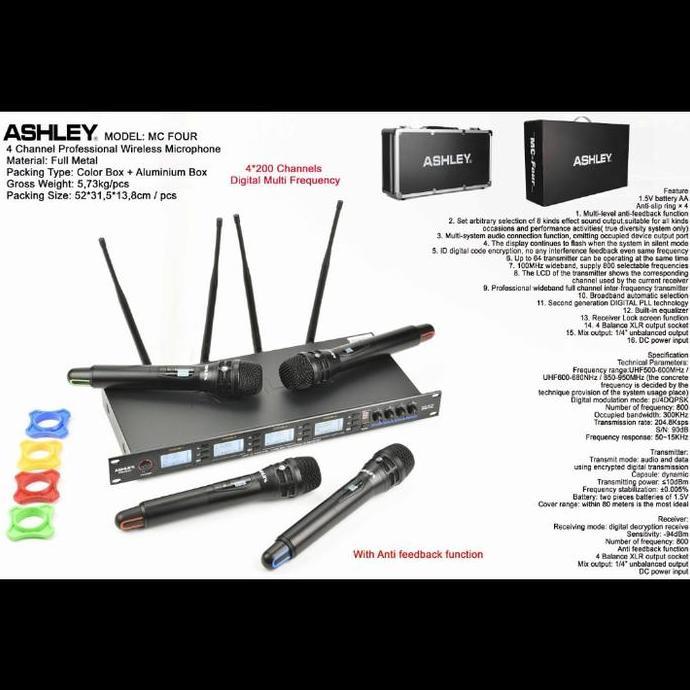 Myus- Mic Wireless Ashley Mcfour Mc Four Mc Four 4 Microphone