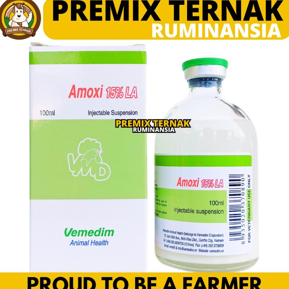 TURUN HARGAA AMOXI 15% LA 100ML VEMEDIM - OBAT HEWAN ANTIBAKTERI LONG ACTING TERNAK UNGGAS LIKE BETA