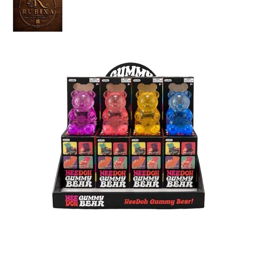 Needoh Gummy Bear Squishy Mainan Sensory Squeeze Bear