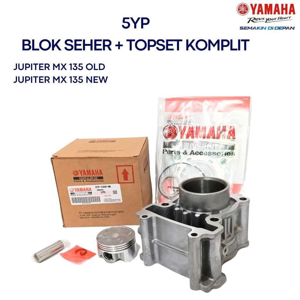 BLOK SEHER+TOPSET KOMPLIT ORIGINAL YAMAHA-5YP