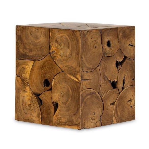 Stool Box Akar Jati Kotak Meja Slice Box Minimalis