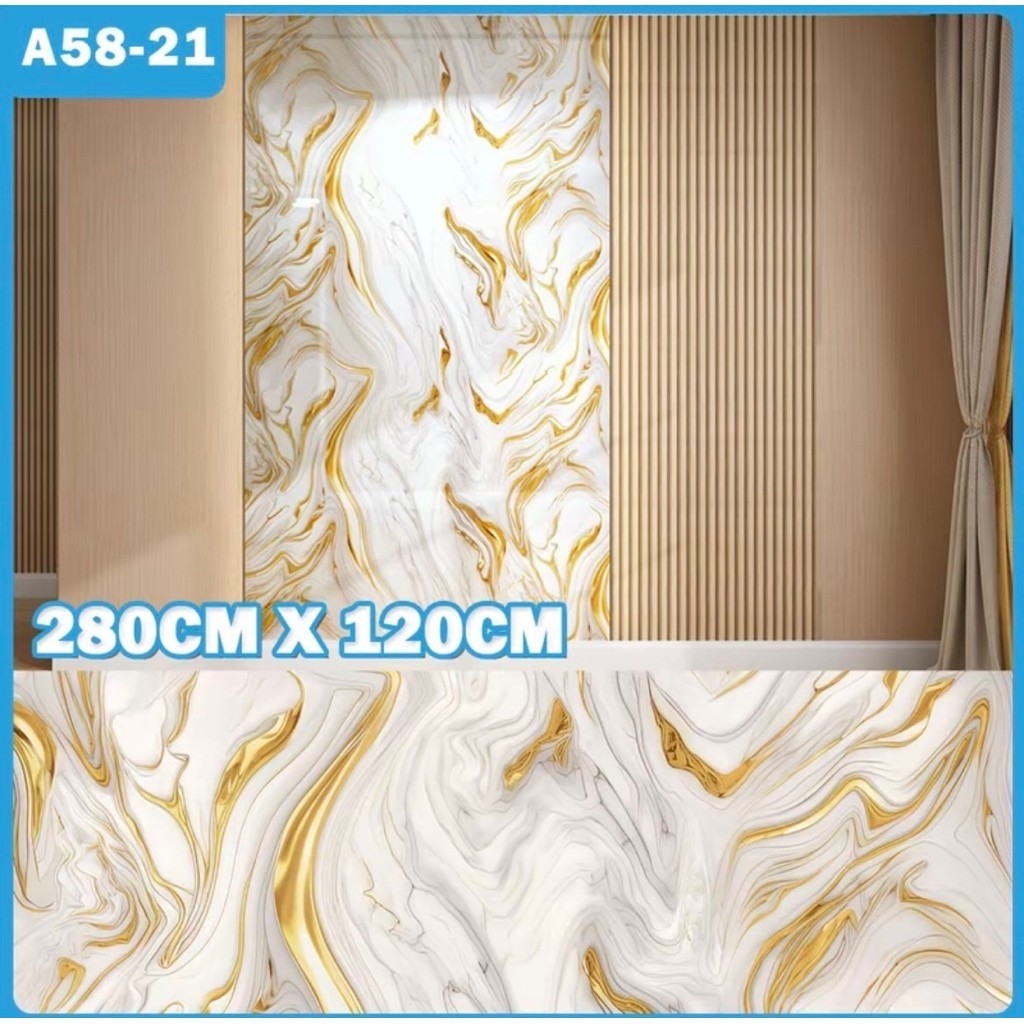 wallpaper dinding viny marble granit gulung besar PVC stiker marmer wallpaper PVC kaku