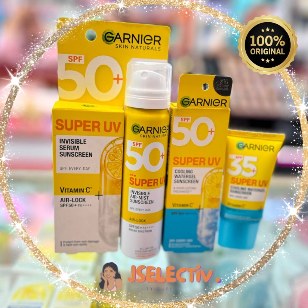 GARNIER SUNSCREEN - Kulit Cerah Terlindungi // JSELECTIV X JHON KOSMETIK // Sunblock Wajah GARNIER -