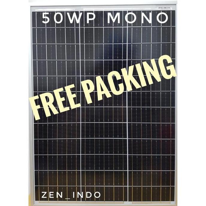 BEBAS ONGKIR - Solar Panel 50WP Solar Cell 50WP Solar Panel Surya 50WP Mono