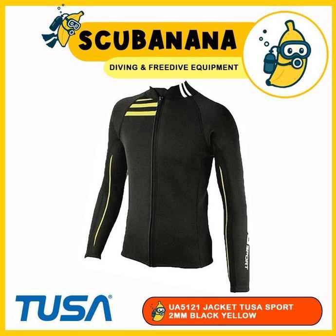 HARGA DISC - UA5121 Jacket Tusa Sport 2MM Men Wetsuit Snorkeling Jaket Baju Atasan Selam Pria Scuba 