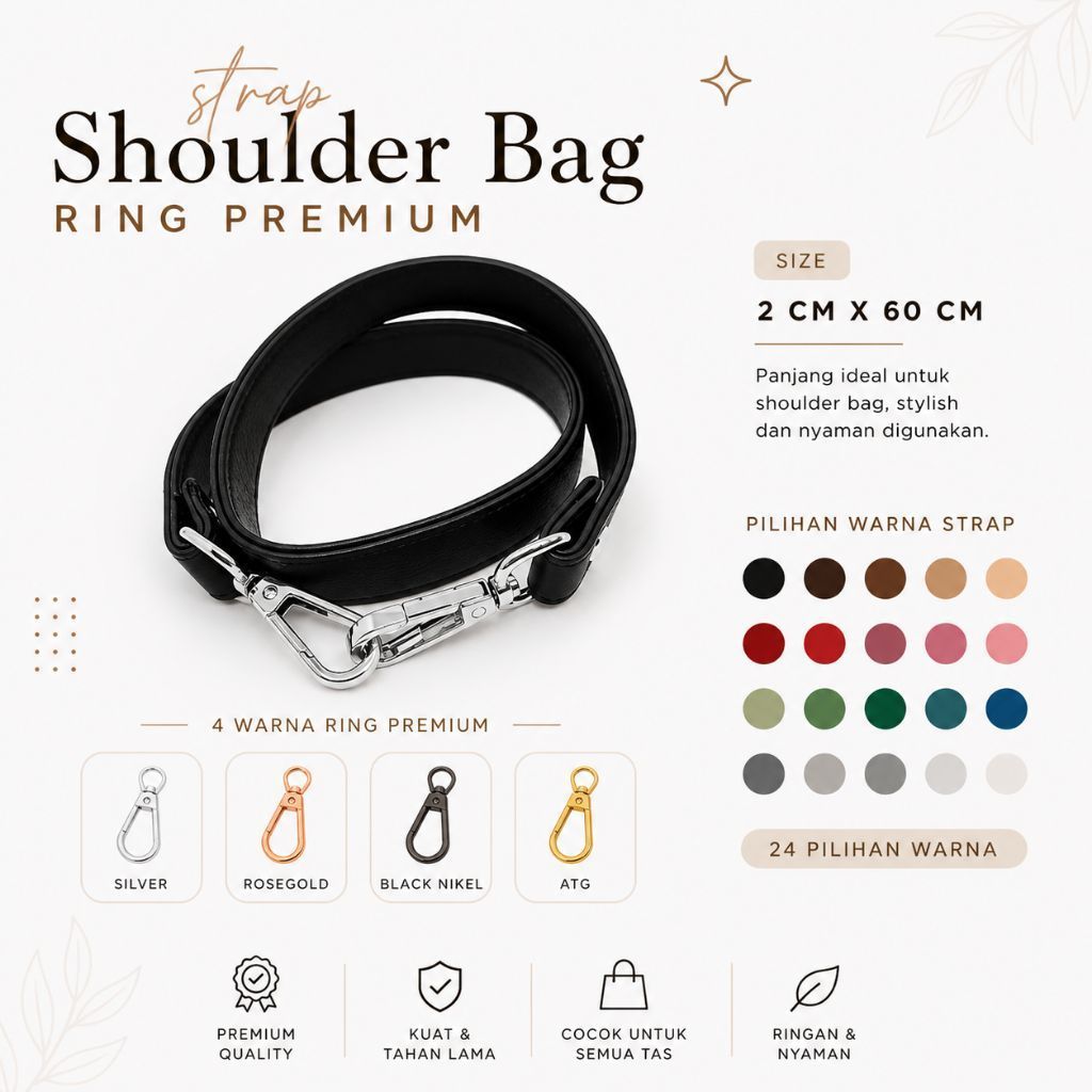 Strap Bahu Ring 1, 5 cm x 60 cm