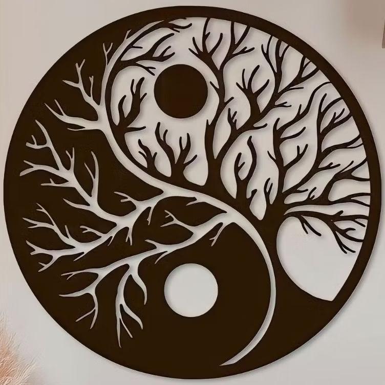 Big Sale Dekorasi Dinding Timbul Yin & Yang Wall Decor Yin Yang