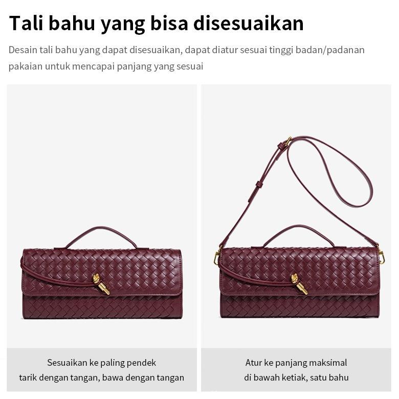 Hot [30X12Cm] Tas Bahu Besar Tas Premium Wanita Arrow Bag Largetas Woven Tas Tangan Anyaman Jodie Wa