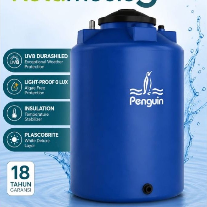 Toren air 3000 liter penguin TB160_TB500 kapasitas 3100ltr_5100ltr