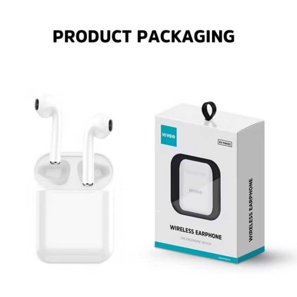 Headset Bluetooth Kivee Iphone earphone Mini TWS Noise