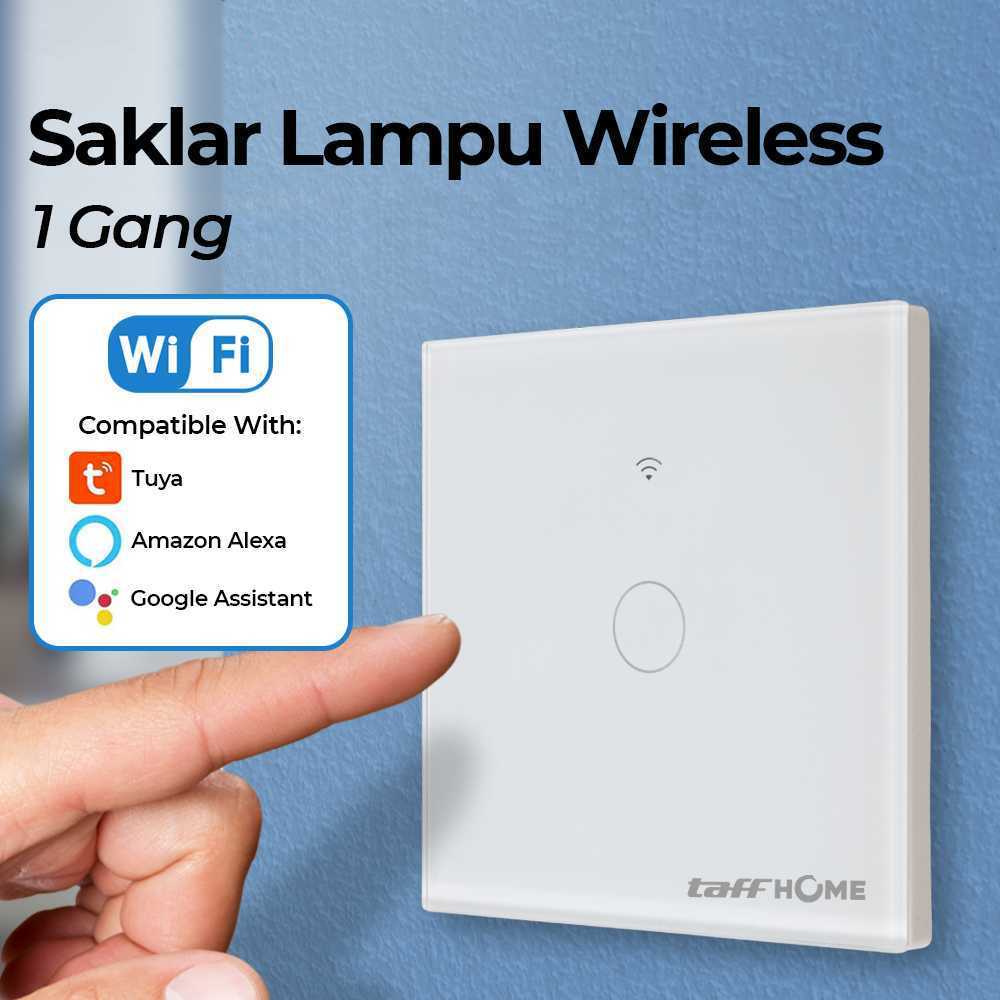 Saklar Lampu Wireless Smart Home WiFi RF 433MHz Saklar Pintar Otomatis Lampu Remote HP Google Alexa 