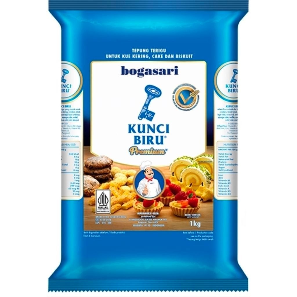 KUNCI BIRU Tepung Terigu 1000 g 1kg