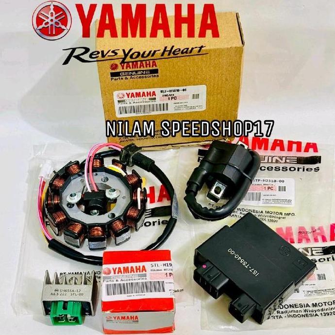 PAKET 4 ITEM PENGAPIAN SPUL STATOR+CDI+KIPROK+KOIL YAMAHA JUPITER MX 135 LAMA JUPITER MX 135 NEW ORI