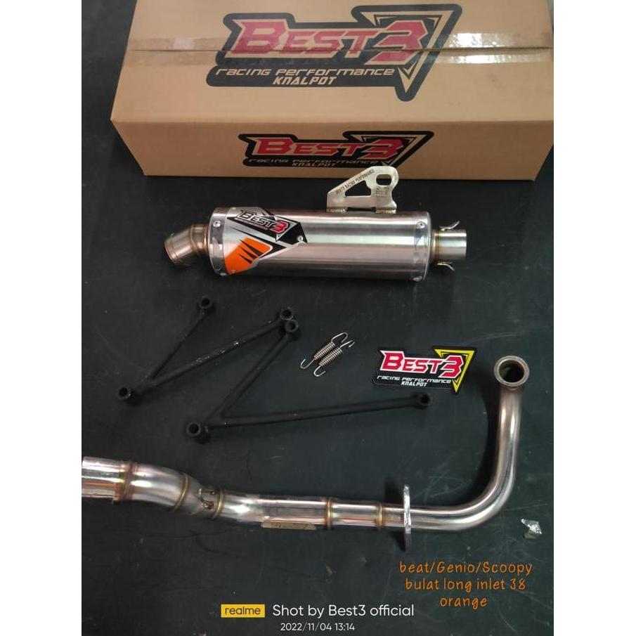 Knalpot Best3 Honda Scoopy Beat Genio Spacy Motor Motorcycle Silincer