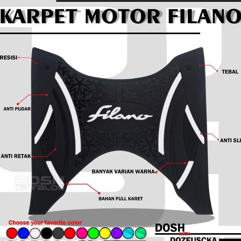 Karpet Motor Grand Filano Karpet Filano Variasi Filano Aksesoris Motor Filano Pijakan Kaki Filano