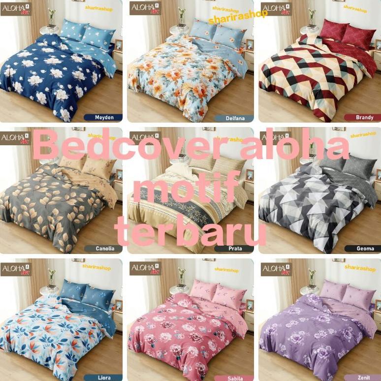 bedcover sed aloha motif, bedcover no 1 bedcover sed murah