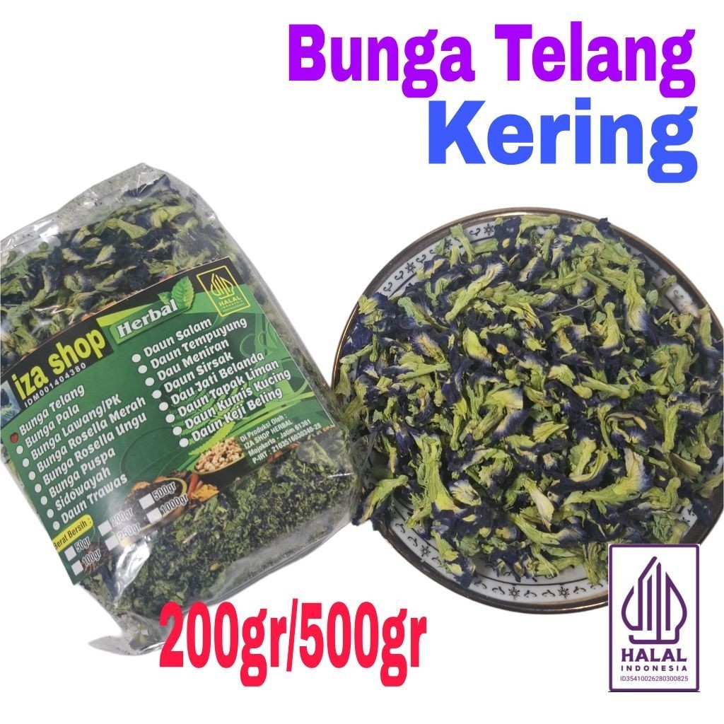 Teh Bunga Telang kering 250/500gr