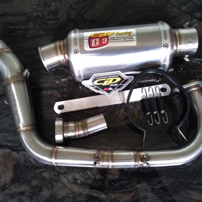 Knalpot CLD Racing Beat karbu Beat fi type C3 Oval Doff