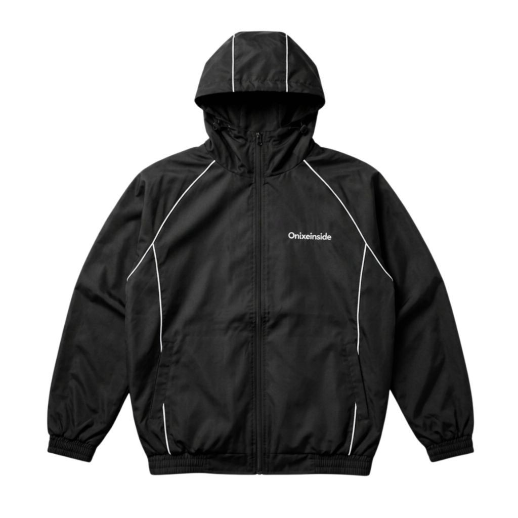 Allarded Jaket Tracktop Track Suit Vintage Linea Cindung Stripe Bordir Pria Wanita Bahan Parasut