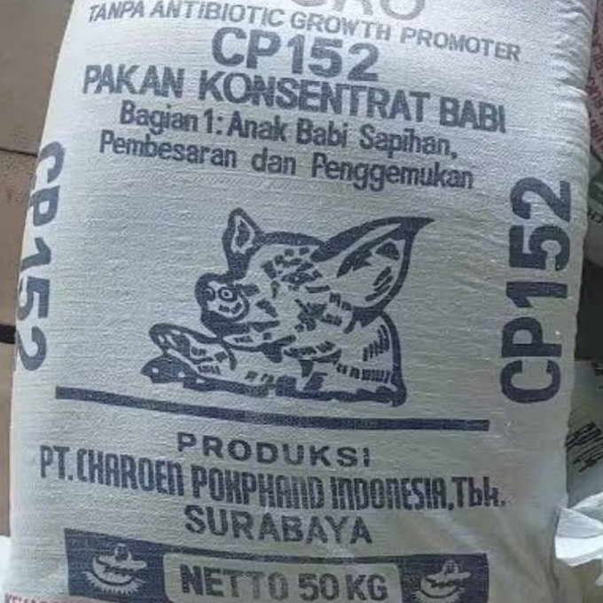 Pakan konsentrat babi sapihan cp152 pakan hewan 20 kg