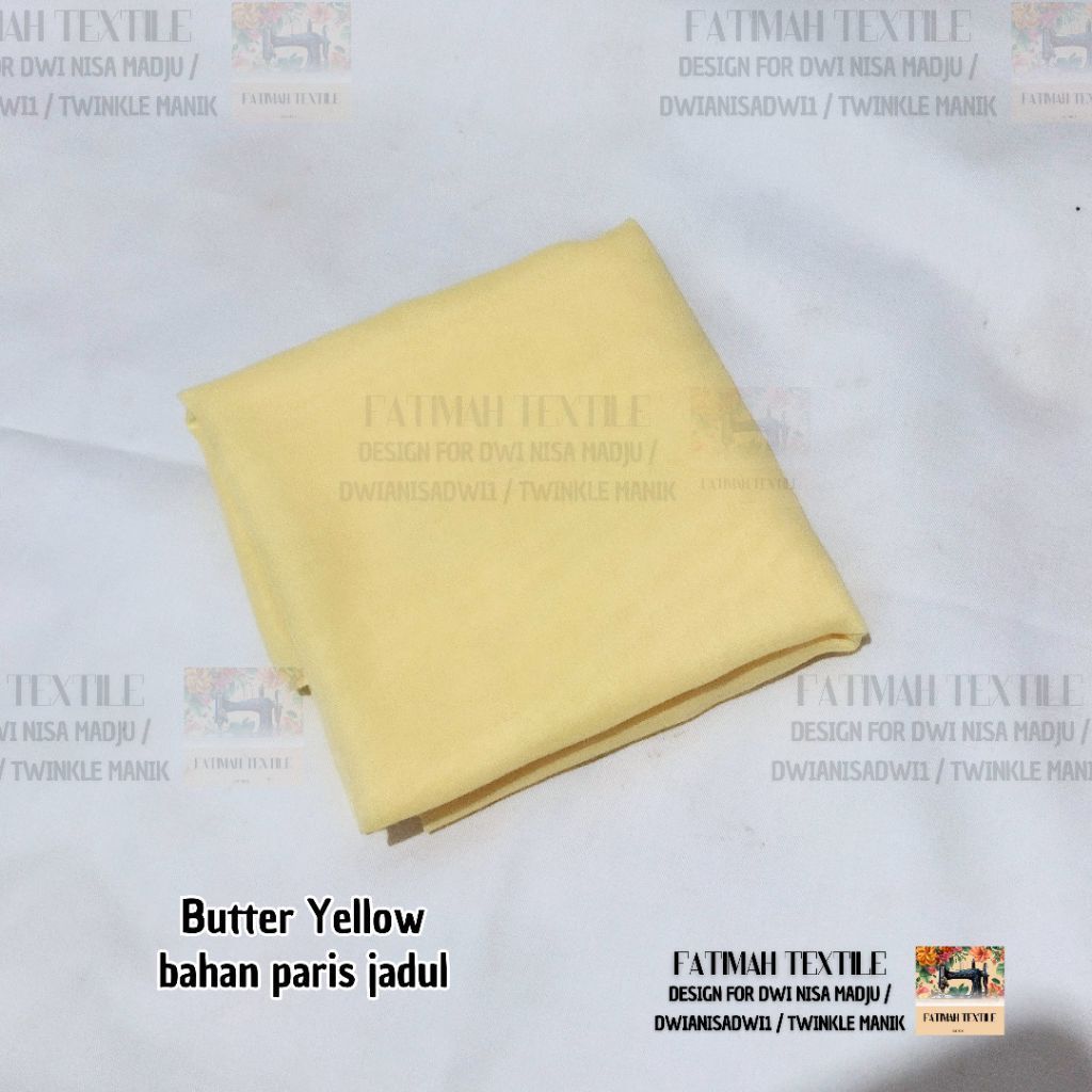 Hijab Yellow Butter - Butter Yellow Segiempat Paris Jadul