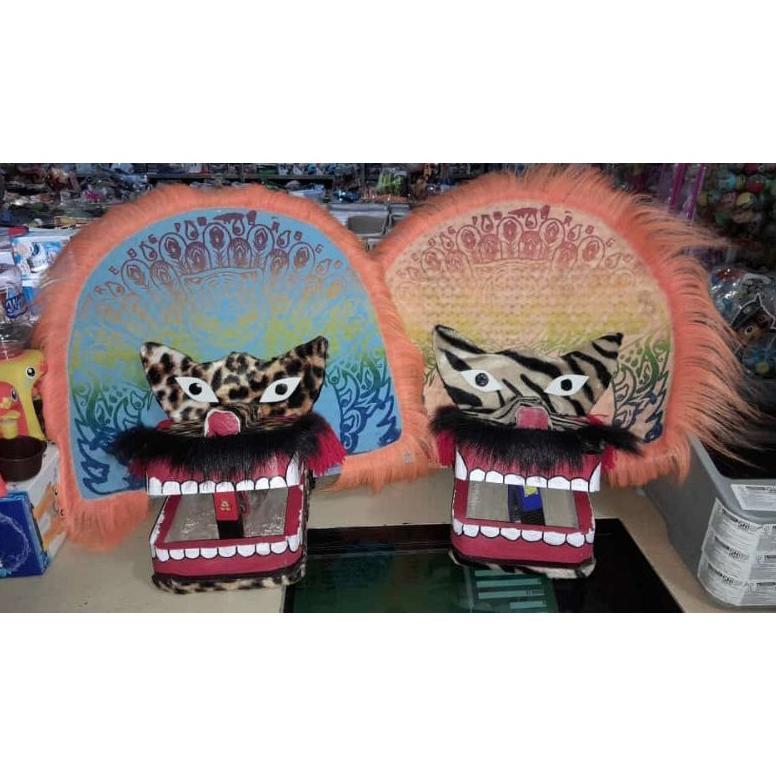 Combo Package Kepala Barongan Macan/Mainan Singo Barongan/Barongan Caplokan