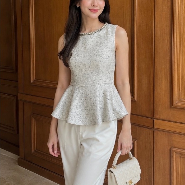 BLOUSE PEPLUM MAJE | ATASAN MAJE PEPLUM | BLUS PRELOVED