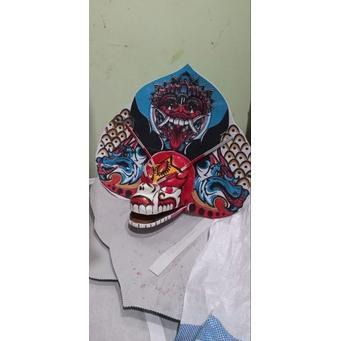 Paket Komplit Baru Barongan Devil Kain Panjang, Barongan Devil Murah,Caplokan Devil
