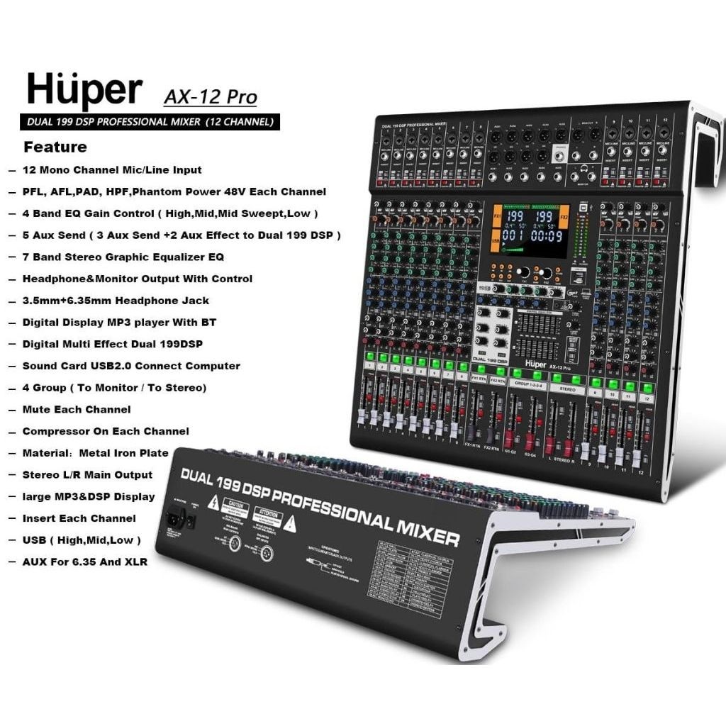 MIXER HUPER AX 12 PRO/ Mixer Huper Ax 12 Pro/ mixer huper ax 12 pro