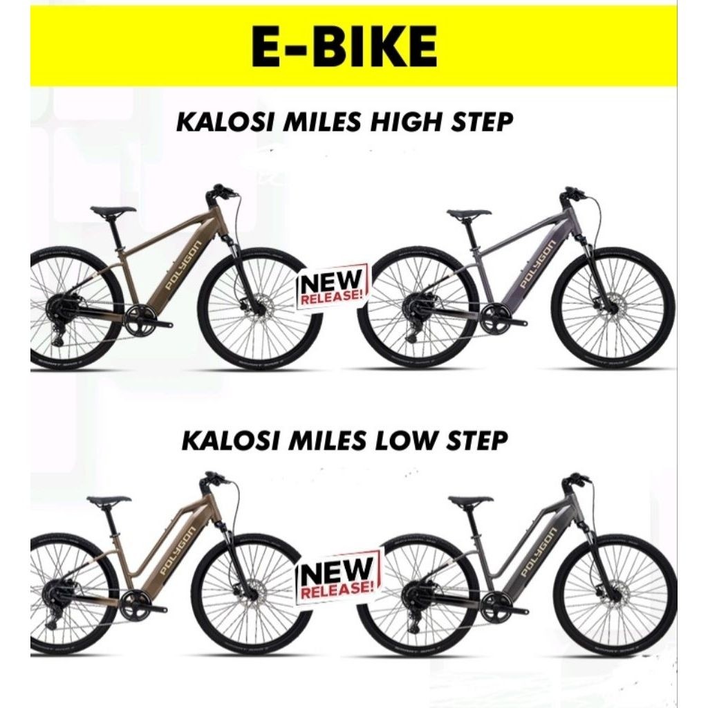 SEPEDA GUNUNG MTB E-BIKE LISTRIK POLYGON KALOSI MILES