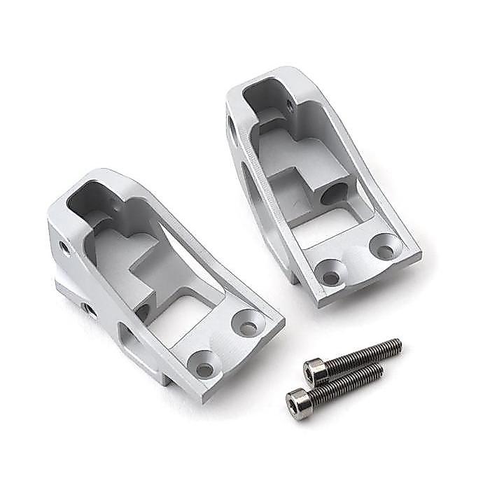 VANQUISH PRODUCTS VS4-10 SHOCK TOWERS (SILVER) (2) #VPS08451