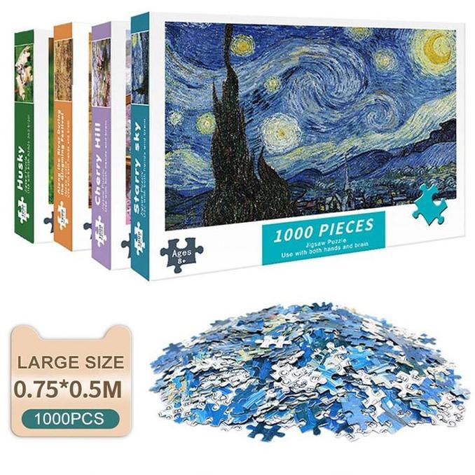 Ready Jigsaw puzzle 1000 pcs paper puzzle / Puzzle JIGSAW 1000 PCS 50 x 70 Cm Puzzle Jigsaw 1000 PCS