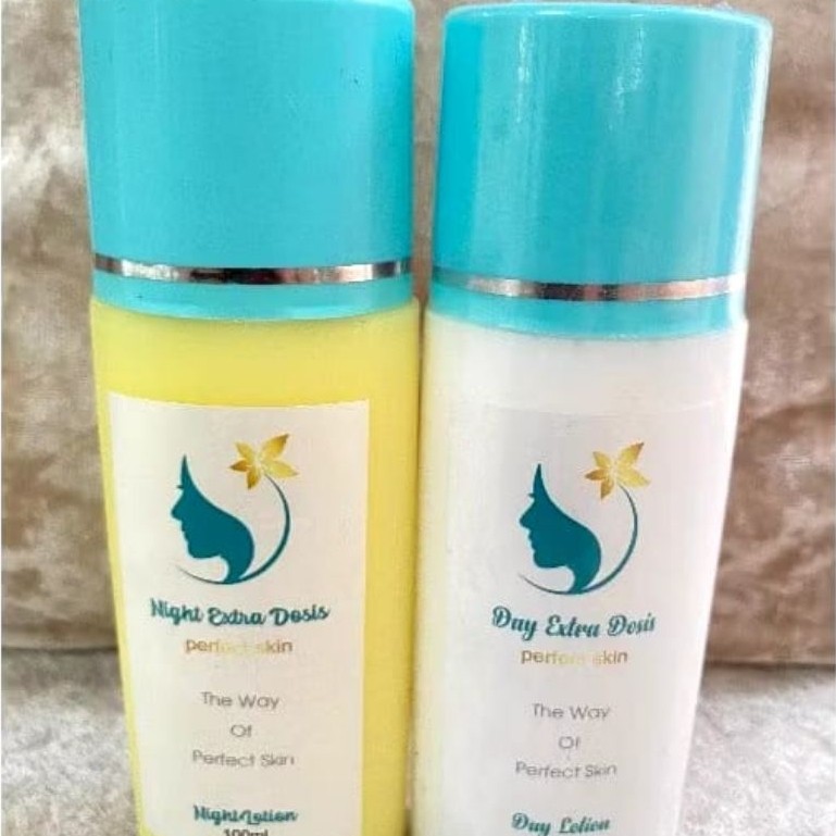 paket hb siang malam extra dosis/Lotion Memutihkan Kulit Night Extra Dosis