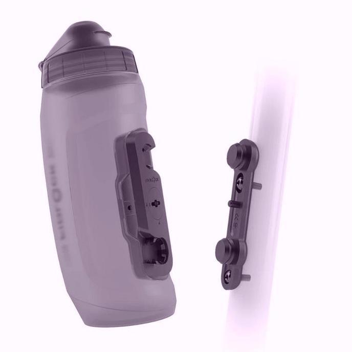 Botol Minum Sepeda - Fidlock Twist 590 + Bike Base - Transparent Black