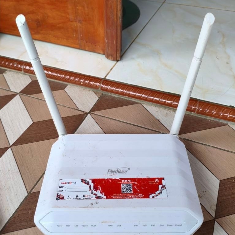 router wifi indihome fiberhome gpon second bekas normal