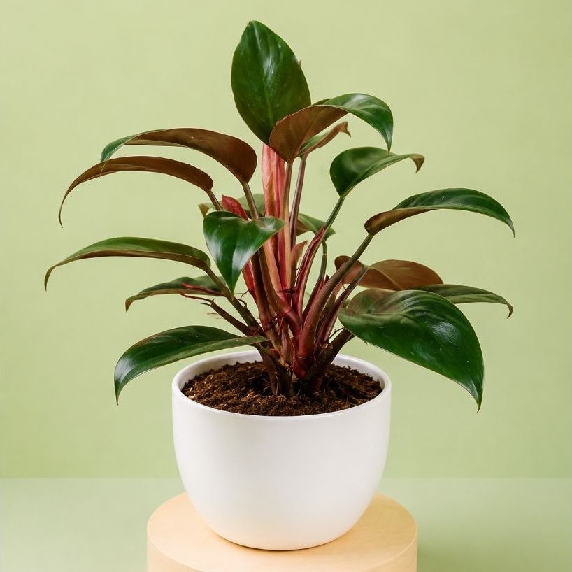 Tanaman Hias Philodendron Red Congo / Rojo Congo