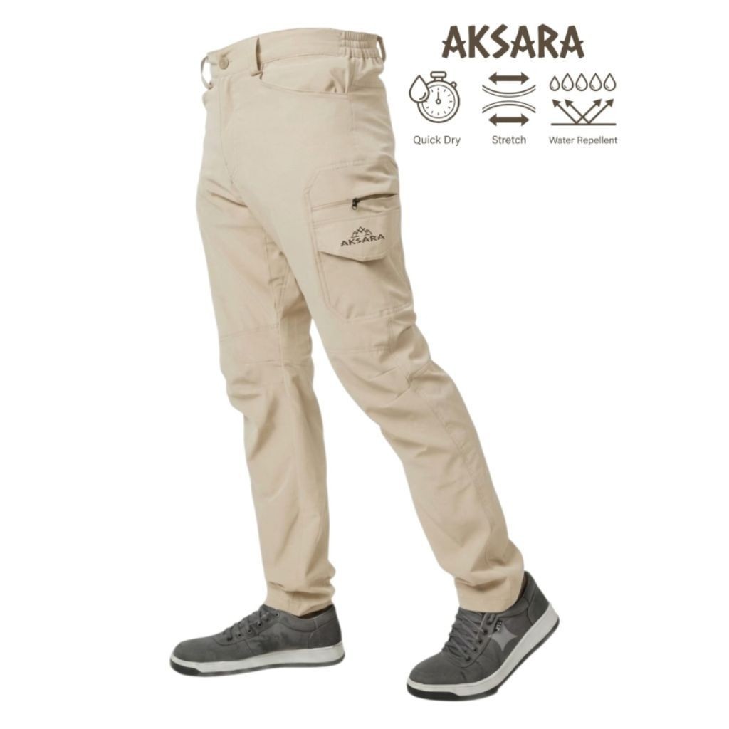 Aksara Lingga Series Celana Outdoor Cargo Pria Wanita Jumbo Big Size Quickdry Stretch