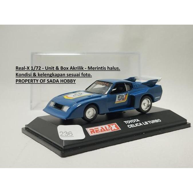 REAL-X 1/72 TOYOTA CELICA LB TURBO BLUE FULLSET HS99