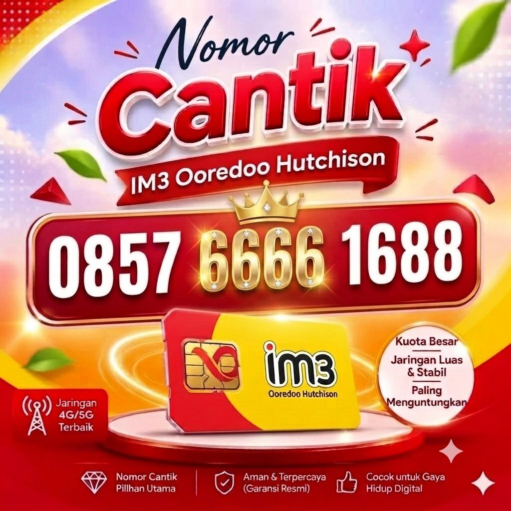NOMOR CANTIK INDOSAT 6666 1688