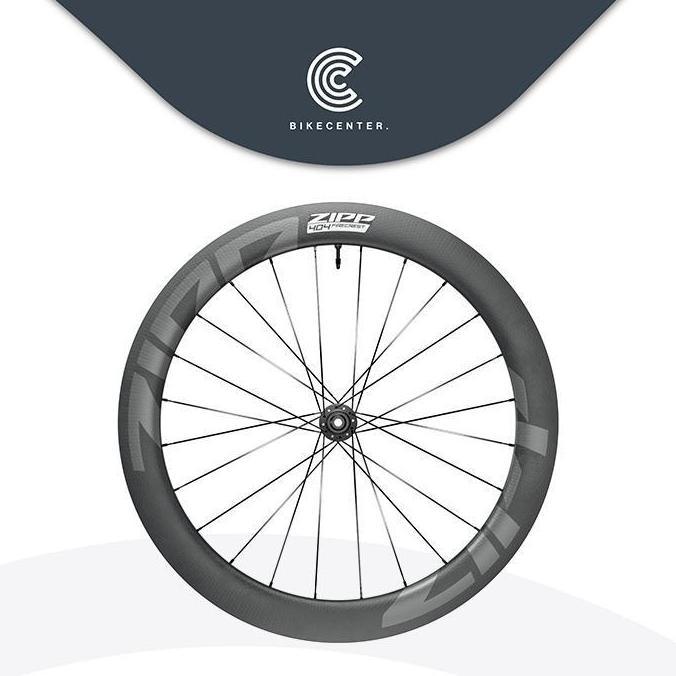 Wheelset Sepeda Road Bike Zipp 404 Firecrest Tubeless Disc-brake
