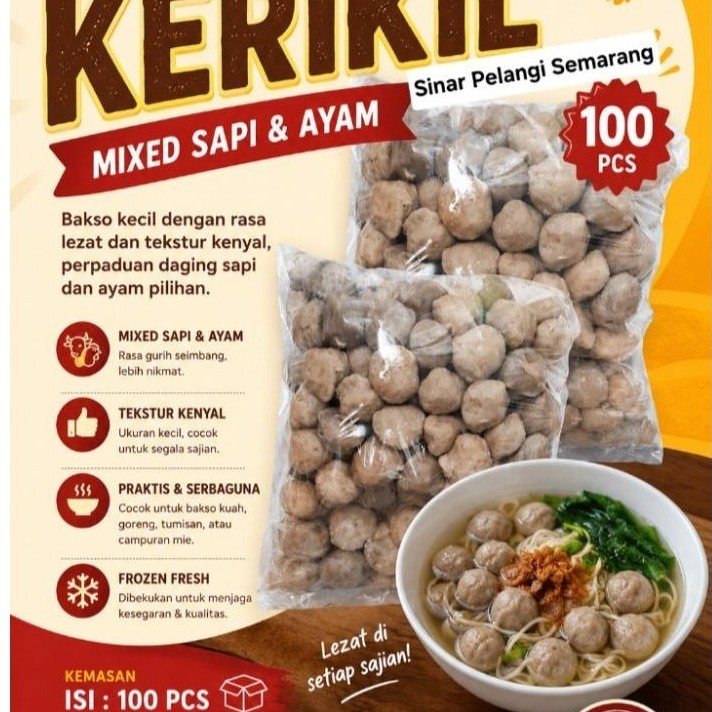 BAKSO AYAM KECIL/SEDANG,TAHU BAKSO, GALANTINE AYAM, BAKSO SAYUR (AREA SEMARANG)