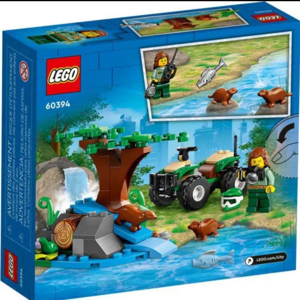 LEGO CITY 60394 Atv And Otter Habitat set (PRELOVED, good condititon) Complete with Original box