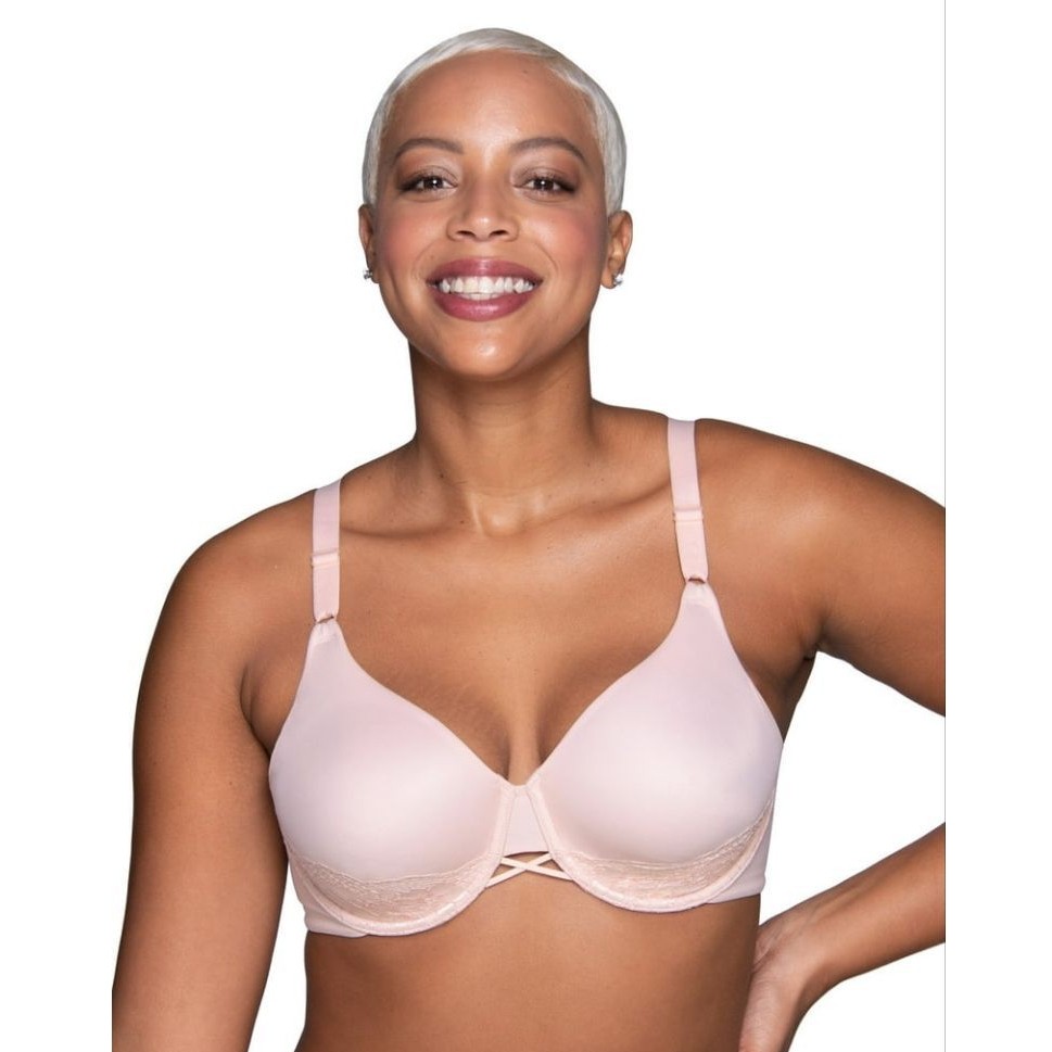 Bra Minimizer/Pengecil PD Sheer Quartz Lace Radiant Collection by Vanity Fair #76571 - 38D, 38DD, 38