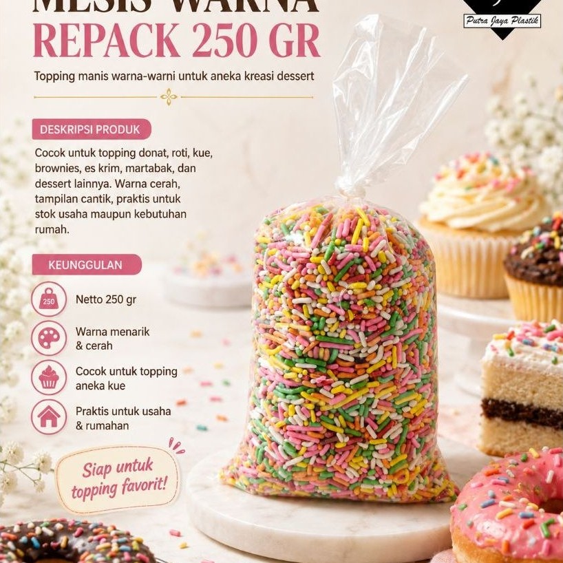 MESES CERES WARNA WARNI 250GRAM REPACK