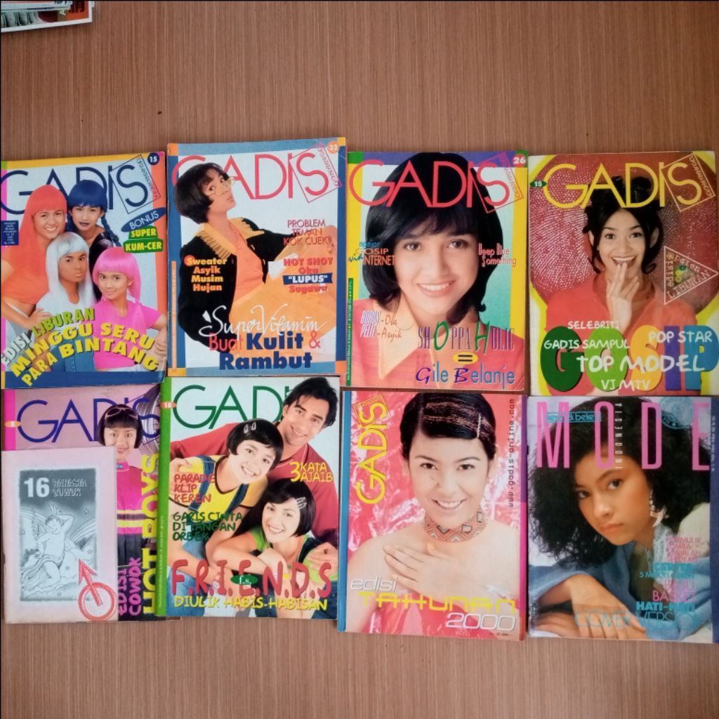 ORIGINAL Majalah GADIS MODE TAHUN 1995 1996 1997 2000 majalah lawas langka vintage populer