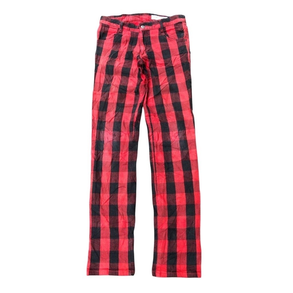 Sixty-Six Underground Tartan Skinny Punk Pants