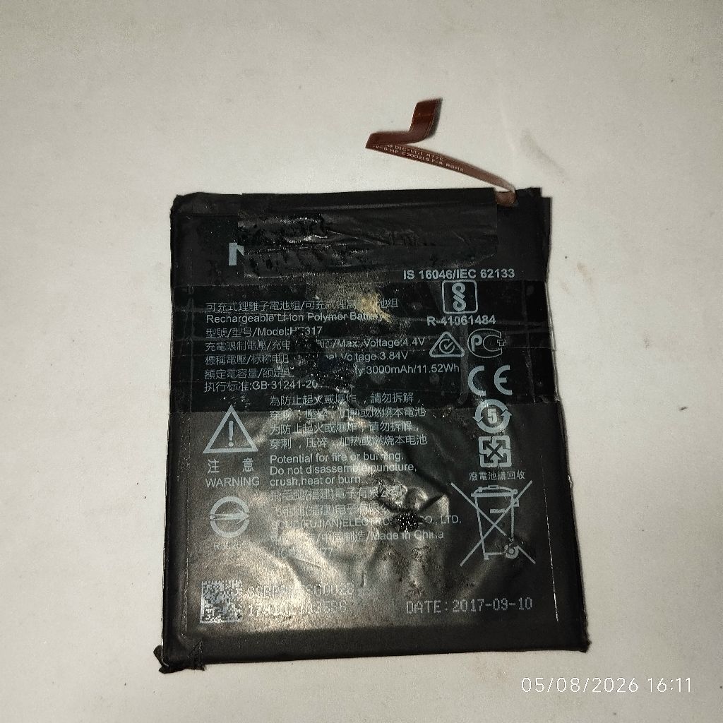 Baterai Rusak BMS Bagus Nokia 6/TA-1021