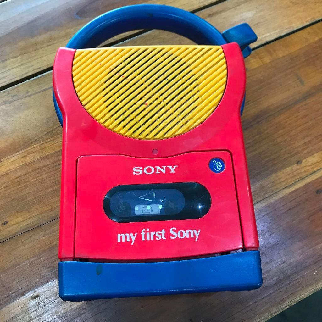 SONY  My First Sony Cassette Recorder Player Model TCM-4500  NO MICSpace age midcentury atomic desig